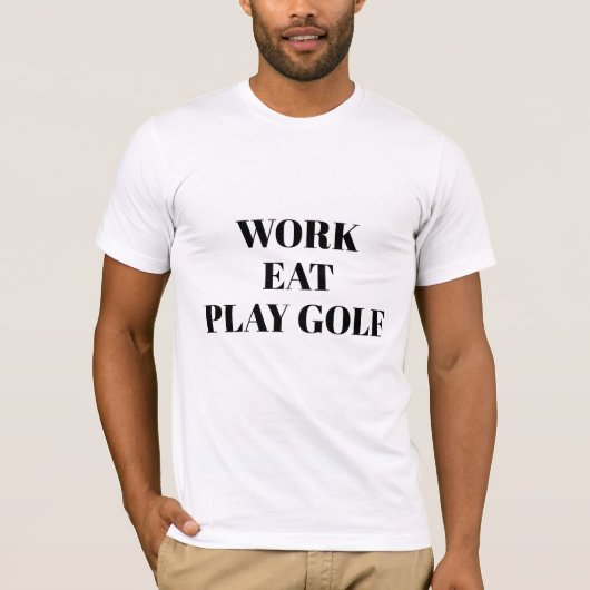 Mannen Bella Canvas T-shirt-Play Golf T-shirt (Voorkant)