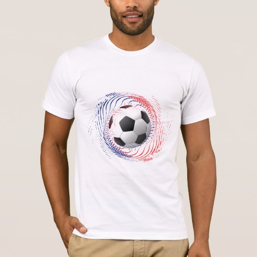 Mannen Bella Canvas T-Shirt-Soccer T-shirt (Voorkant)
