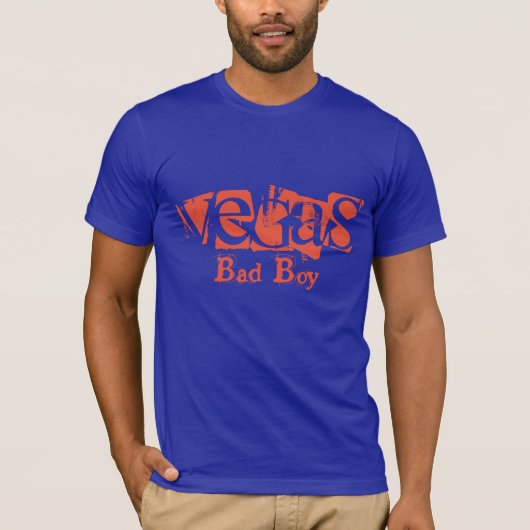 Mannen Bella Canvas T-Shirt Vegas Bad Boy (Voorkant)