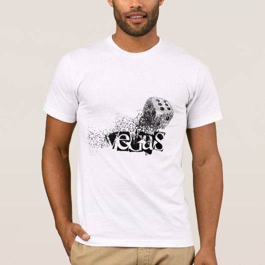 Mannen Bella Canvas T-Shirt Vegas Dice (Voorkant)