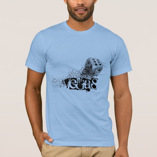 Mannen Bella Canvas T-Shirt Vegas Dice (Voorkant)