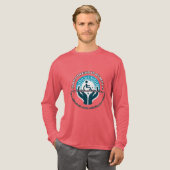 Mannen Bella+Canvas Tri-blend Shirt met lange mouw (Voorkant)