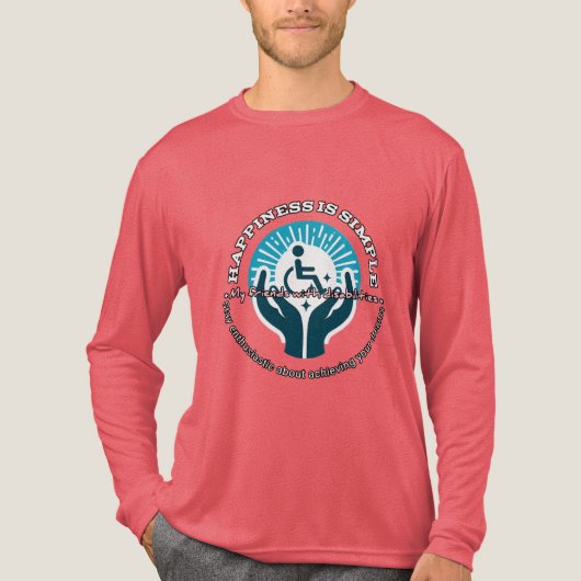 Mannen Bella+Canvas Tri-blend Shirt met lange mouw (Voorkant volledig)