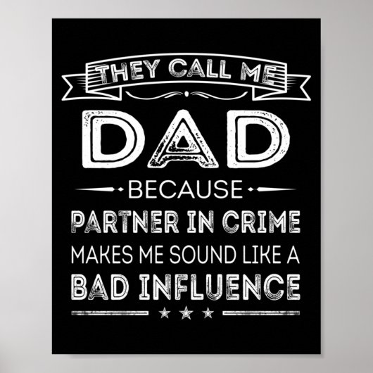 Mannen bellen papa omdat partner in misdaad grappi poster (Voorkant)