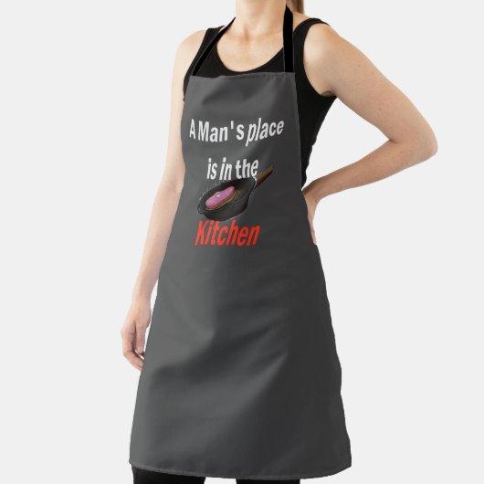 Mannen Belong in de keuken, Funny Schort (Insitu)