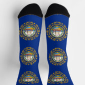 Mannen bemannen sokken met vlag van New Hampshire (Top)