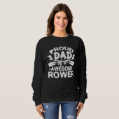 Mannen bemanning papa roeier roeigeschenk regatta trui (Voorkant volledig)
