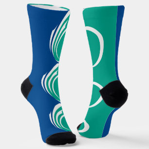 Mannen bemanning sokken met vlag van Ottawa, Canad