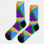 Mannen bemanningsleden sokken met de vlag van Mani (Links)