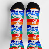 Mannen bemanningsleden sokken met de vlag van Sint (Top)