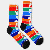 Mannen bemanningsleden sokken met de vlag van Sint (Rechts)