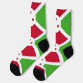 Mannen bemanningslid sokken met Burundese vlag (Links)