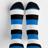 Mannen bemanningslid sokken met de vlag van Estlan (Top)