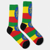 Mannen bemanningslid sokken met Ethiopische vlag (Rechts)