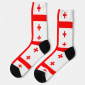 Mannen bemanningslid sokken met vlag van Georgië (Links)