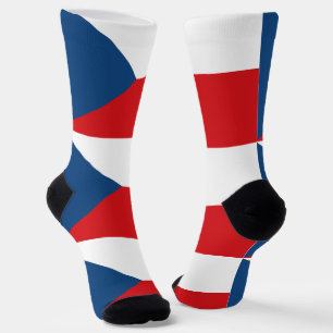 Mannen bemanningslid sokken met vlag van Tsjechië