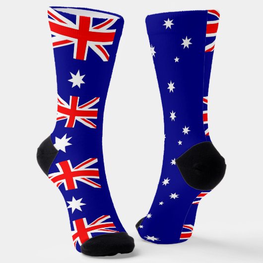 Mannen bemanningssokken met Australische vlag. Sokken (Gebogen)