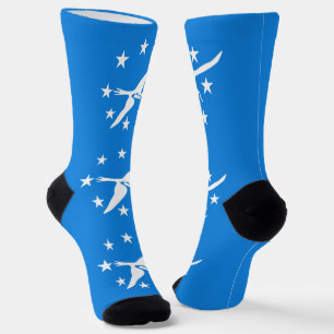 Mannen bemanningssokken met vlag van Corpus Christ Sokken