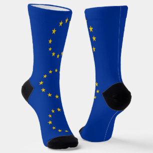 Mannen bemanningssokken met vlag van de Europese U Sokken