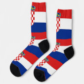 Mannen bemanningssokken met vlag van Kroatië Sokken (Links)