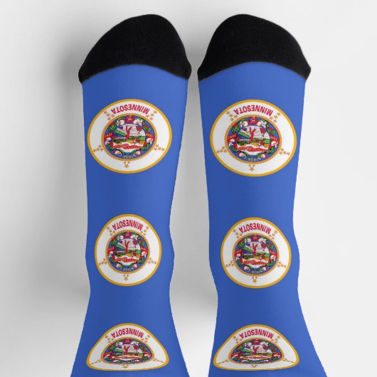 Mannen bemanningssokken met vlag van Minnesota Sokken (Top)