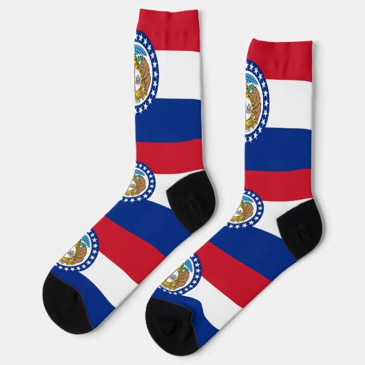 Mannen bemanningssokken met vlag van Missouri Sokken (Links)