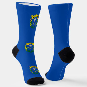 Mannen bemanningssokken met vlag van Nevada Sokken