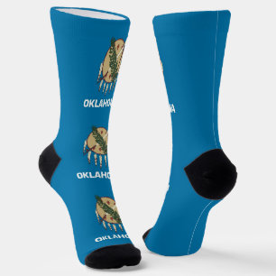 Mannen bemanningssokken met vlag van Oklahoma Sokken