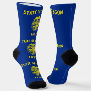 Mannen bemanningssokken met vlag van Oregon Sokken