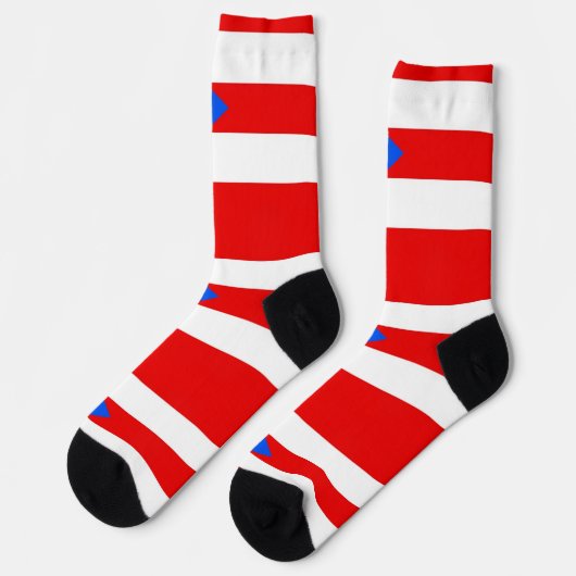 Mannen bemanningssokken met vlag van Puerto Rico Sokken (Links)