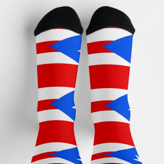 Mannen bemanningssokken met vlag van Puerto Rico Sokken (Top)