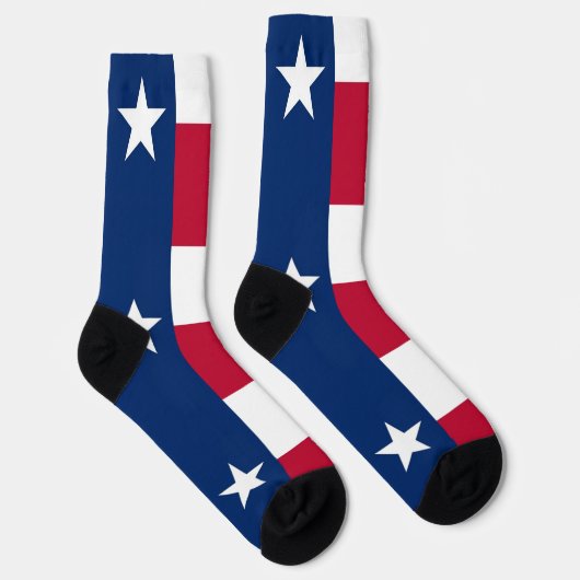 Mannen bemanningssokken met vlag van Texas, VS Sokken (Rechts)