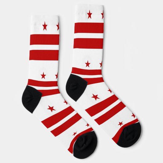Mannen bemanningssokken met vlag van Washington DC Sokken (Rechts)