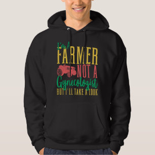 Mannen ben een boer die geen gynaecoloog is, maar hoodie