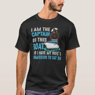 Mannen ben ik de kapitein van deze vlooienvlinder t-shirt