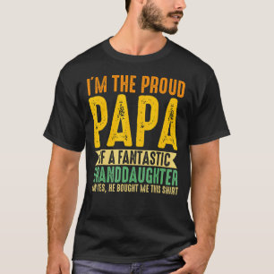 Mannen ben ik de rode papa van opa. t-shirt