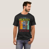 Mannen ben ik een architect die ik niet stop als i t-shirt (Voorkant volledig)