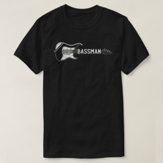 Mannen ben ik een bassige bassman motief voor een t-shirt