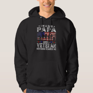 Mannen ben ik een pap en een veteraan voor papa. hoodie
