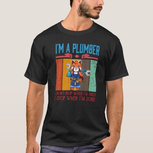 Mannen ben ik een pruimer die ik niet stop als ik  t-shirt (Voorkant)