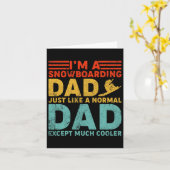 Mannen ben ik een sneeuwboardpap als een gewone pa kaart (Gele Bloem)