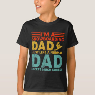 Mannen ben ik een sneeuwboardpap als een gewone pa t-shirt