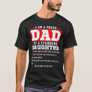 Mannen ben ik een vader van een geboren dochter-do t-shirt