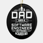 Mannen ben ik pa en software engineer niets keramisch ornament (Links)