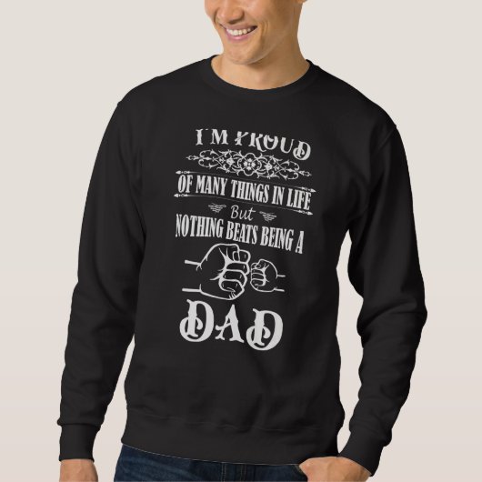 Mannen ben ik trots om vader te worden. trui (Voorkant)