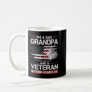 Mannen ben ik vader opa en veteraan niets litteken koffiemok
