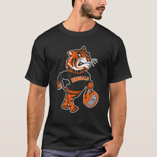 Mannen  Bengais Retro Tiger Fan Design Lover T-shirt (Voorkant)