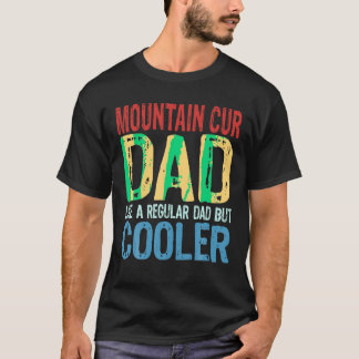 Mannen berg Cur papa als een gewone papa maar cool T-shirt