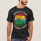 Mannen bescherming van onze nationale parken - nat t-shirt (Voorkant)