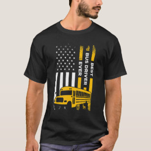 Mannen Best Bus Driver    EverSchool Bus Driv T-shirt